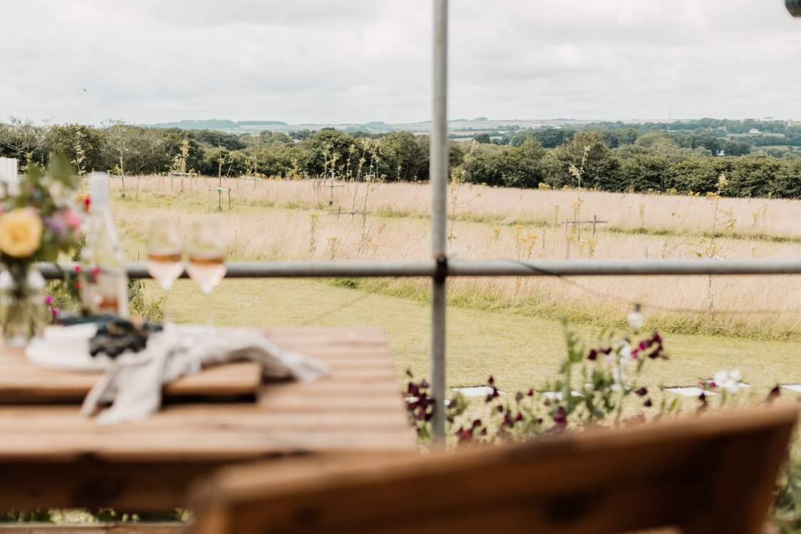 The meadow that surrounds the hideaway is truly tranquil.