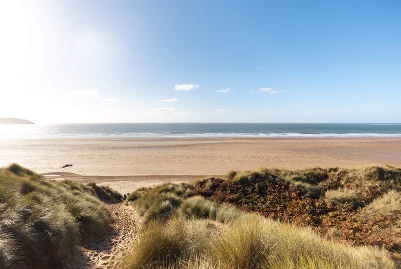 Head to Woolacombe beach and take in the view!