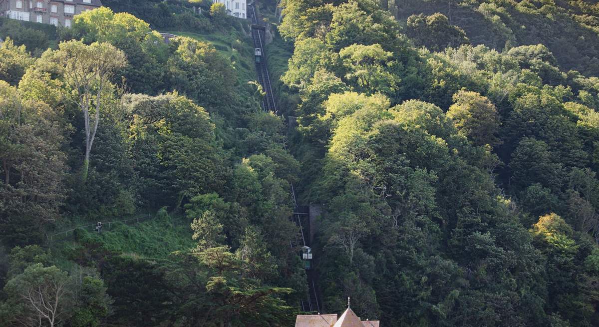 The multi-award winning and famous Lynton and Lynmouth funicular Cliff Railway opened in 1890 and is the highest and the steepest totally water powered railway in the world!