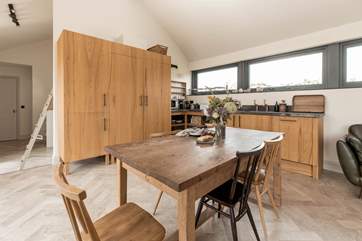The kitchen is well equipped for your getaway.