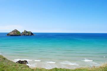 Holywell Bay, as seen on Poldark.