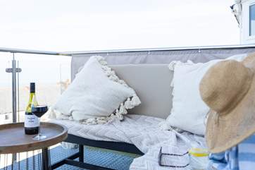 Head to the balcony and relax!