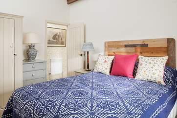 Bedroom 1 with a gorgeous king-size bed.