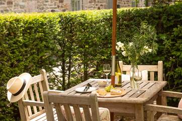 Enjoy meals in the best of the Cornish sunshine.