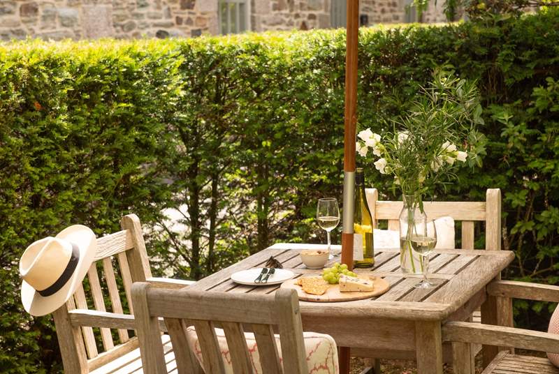 Enjoy meals in the best of the Cornish sunshine.