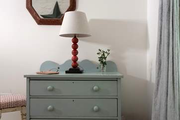 There are wonderful pieces throughout the cottage.