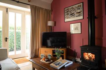 The toasty wood-burner is a welcome sight on those out-of-season breaks.