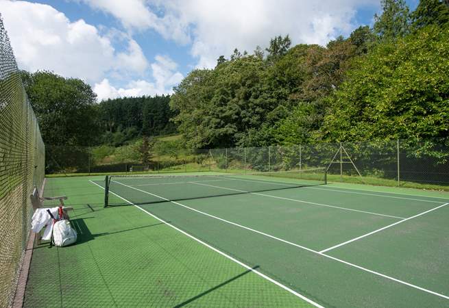 It's an idyllic setting for a set or two of tennis.