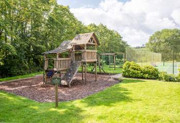 Younger members of the party will enjoy the play area at Restormel Manor and no doubt make some new friends along the way.