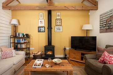 The wood-burner makes this the perfect retreat whatever the weather.