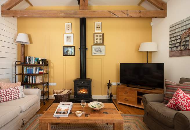 The wood-burner makes this the perfect retreat whatever the weather.