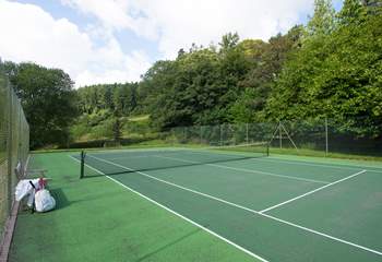 It's a wonderful setting for a game of tennis.
