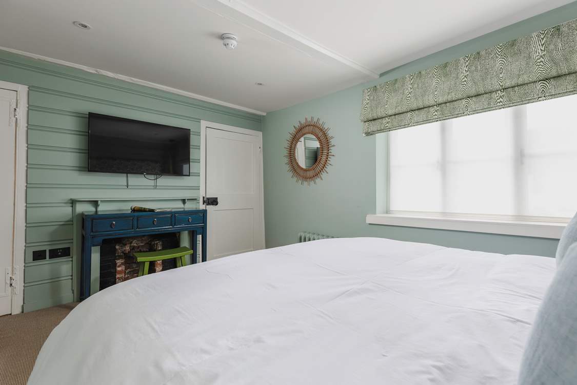 Bedroom two - it's at the front of the cottage overlooking the High Street.