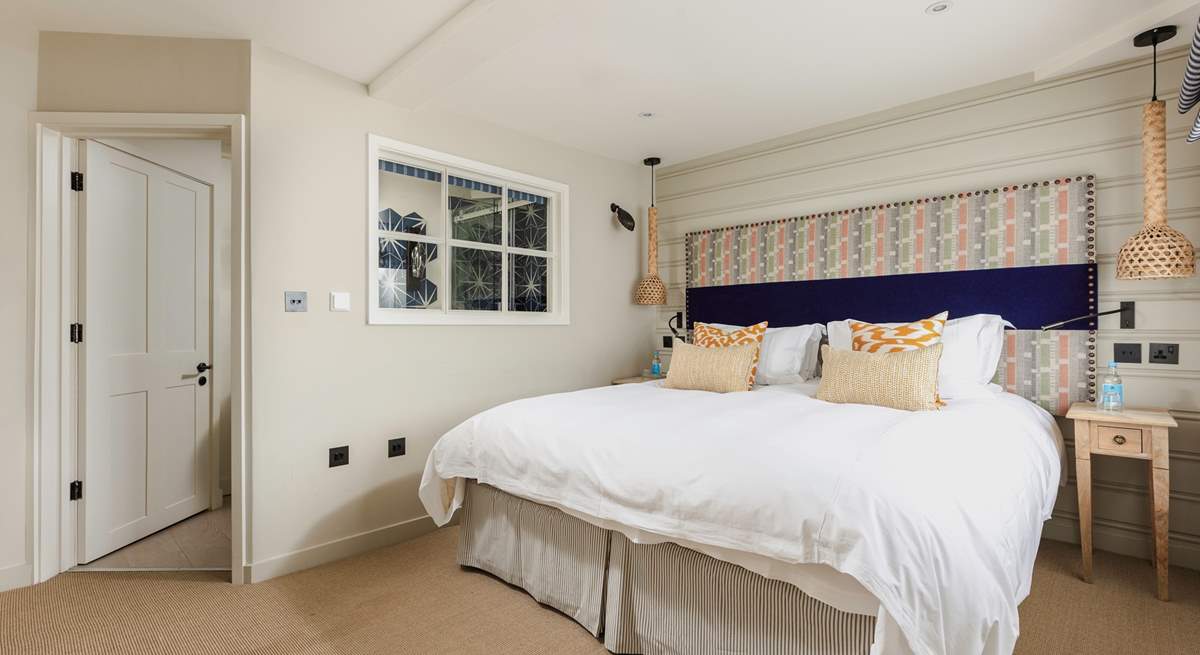 Why not enjoy breakfast in bed. This bedroom is also at the front of the cottage.