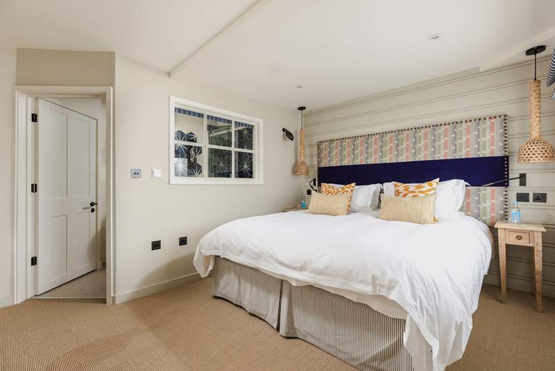 Why not enjoy breakfast in bed. This bedroom is also at the front of the cottage.