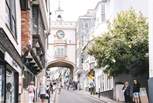 The eclectic town of Totnes boasts lovely independent shops and eateries.