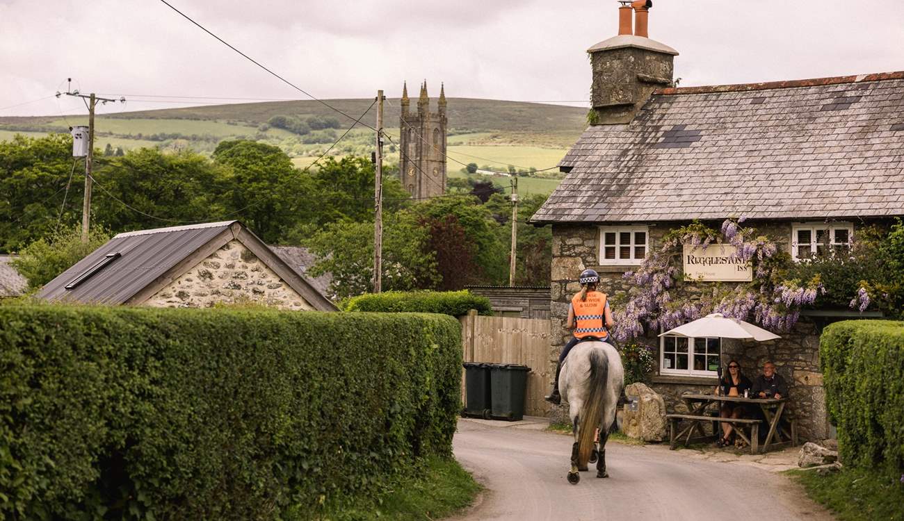 Be sure to stop by the Rugglestone Inn for a cosy pub lunch.