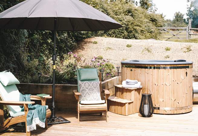 Soak up the sunshine and delve into good read or slip into the heavenly hot tub under the stars.