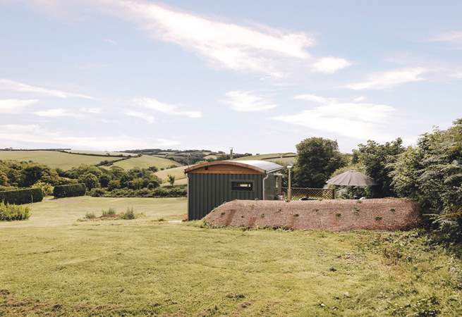 Please note Harvest Hut is positioned in a meadow with another hideaway and 5 caravan pitches, but you have your own area and privacy. 