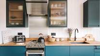 The stunning kitchen is superbly equipped with everything you could wish for and more!