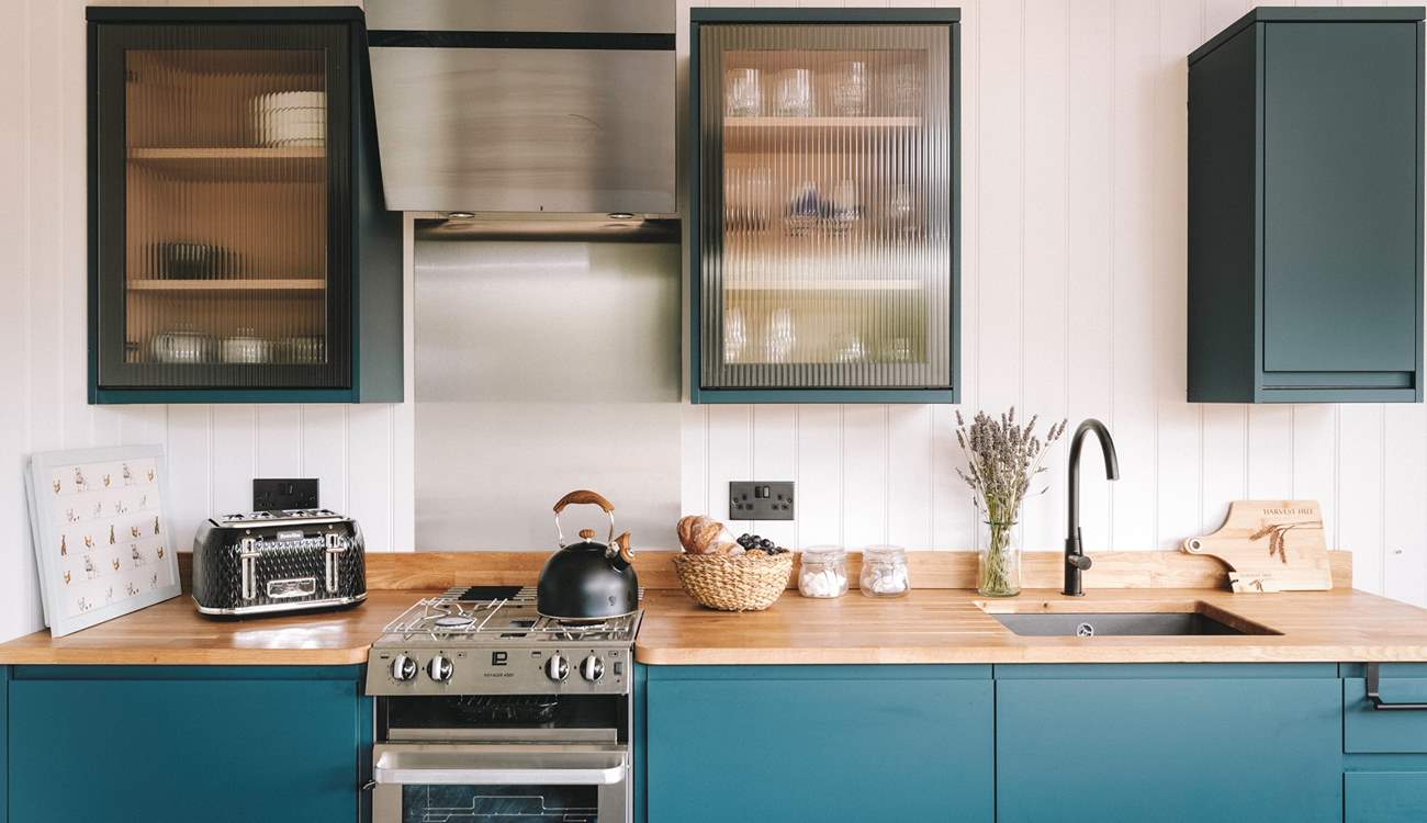 The stunning kitchen is superbly equipped with everything you could wish for and more!