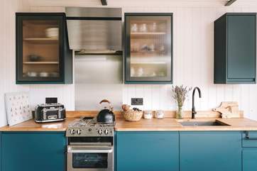 The stunning kitchen is superbly equipped with everything you could wish for and more!