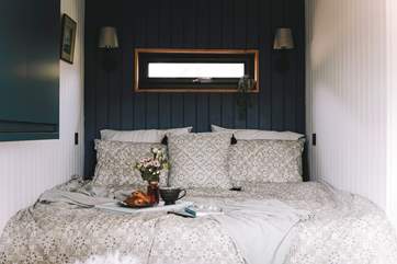 The super-king size bed is utterly sumptuous, promising an undisturbed night's rest.