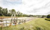 Please note that horse riding lessons do occasionally take place behind the hut.  - Thumbnail Image