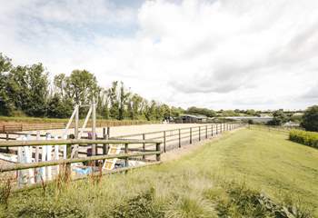 Please note that horse riding lessons do occasionally take place behind the hut. 