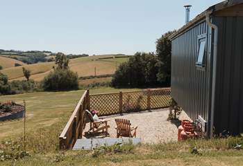 Please note Harvest Hut is positioned in a meadow with another hideaway and 5 caravan pitches, but you have your own area and privacy. 