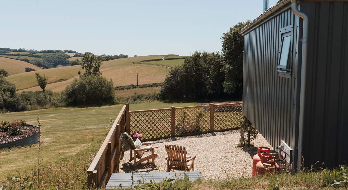 Please note Harvest Hut is positioned in a meadow with another hideaway and 5 caravan pitches, but you have your own area and privacy. 