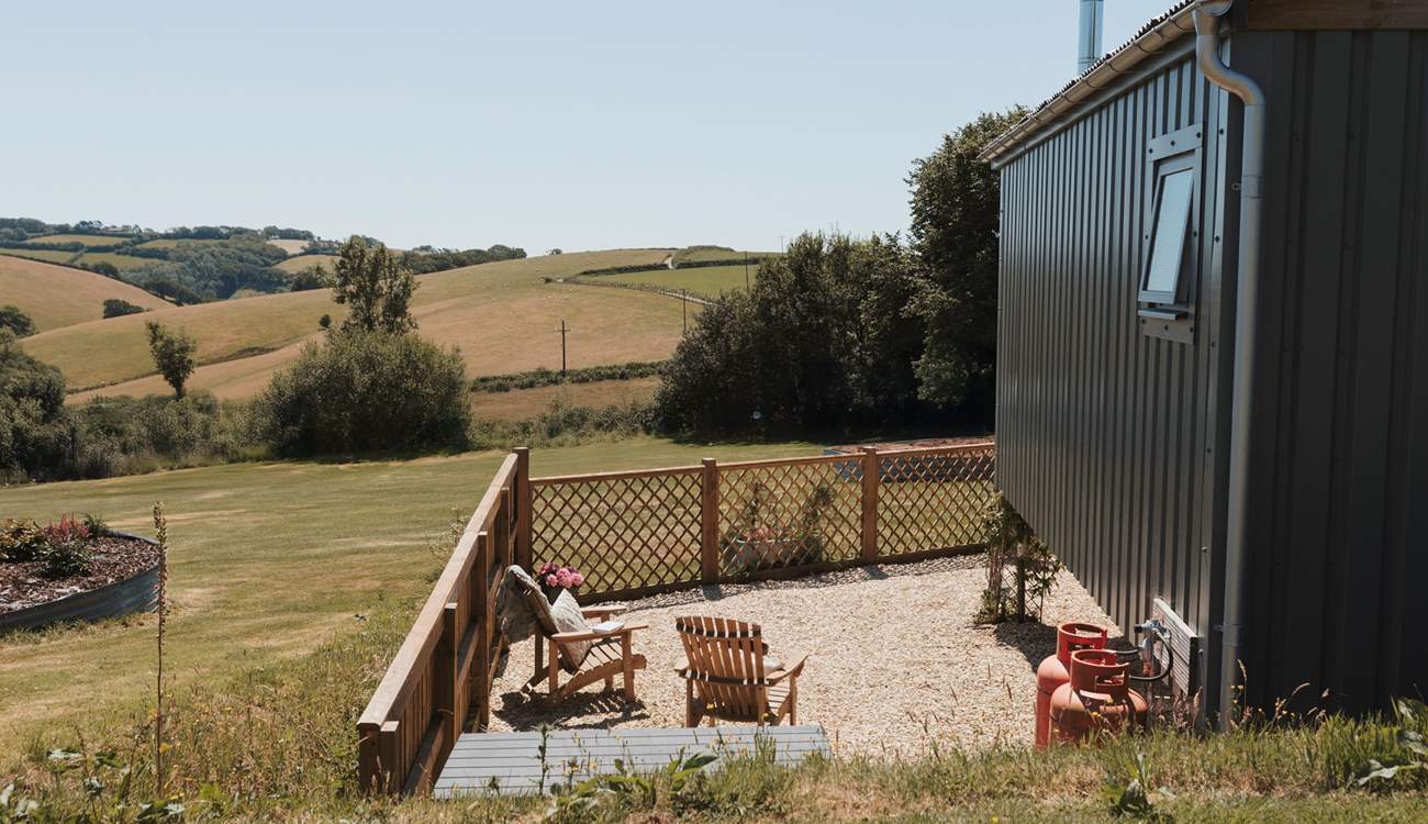 Please note Harvest Hut is positioned in a meadow with another hideaway and 5 caravan pitches, but you have your own area and privacy. 