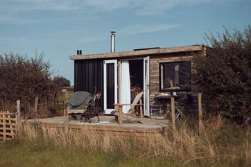 The cabin is a haven for the eco-conscious as it's been crafted mainly from upcycled materials.