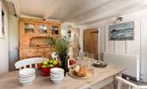 The farmhouse-style dining-room. - Thumbnail Image