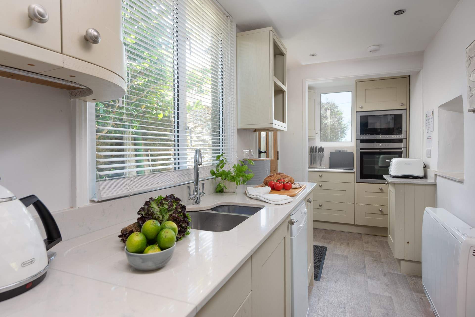 The cottage kitchen is the perfect place to cook up a feast using fresh local produce.