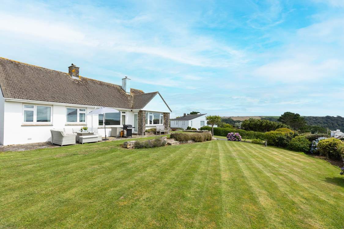 Take in the views from the spacious wrap around gardens.