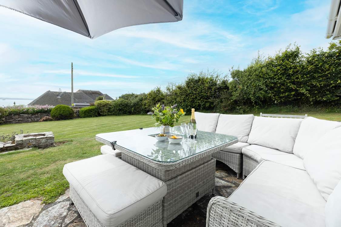 Take in the fabulous views across the Carrick Roads.