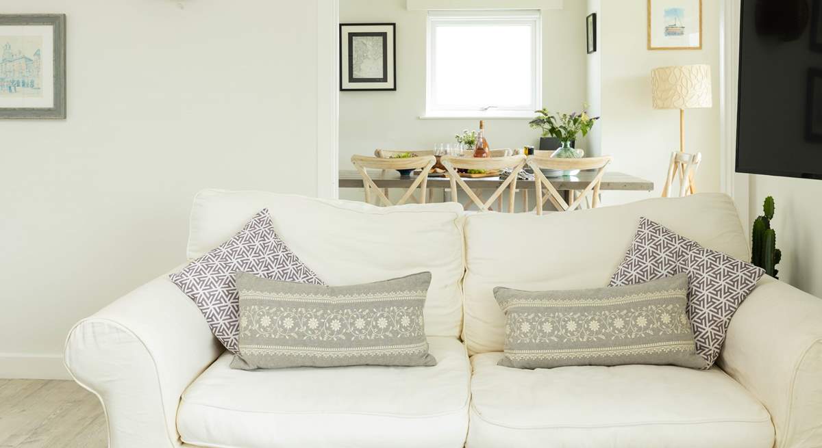 Relax on the comfy sofas. 