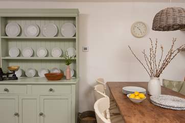 The styling throughout perfectly complements the age of the cottage.