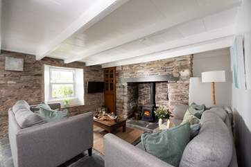 On chillier days fire up the wood-burner, it makes Cistus Cottage a wonderful retreat all year round.