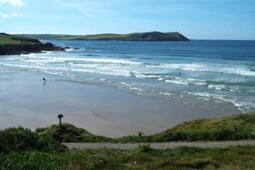 Polzeath beach is a surfers' paradise.
