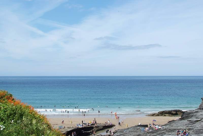 Ride the waves and go rock pooling at nearby Trebarwith Strand.
