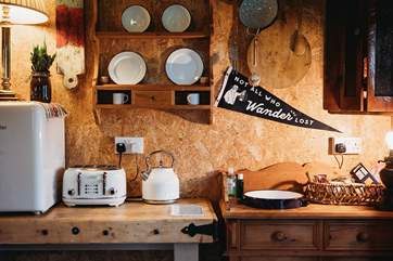 Complete with everything you'll need to rustle up dinner for two.