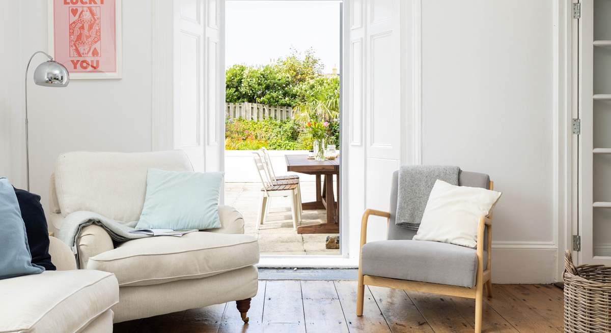 Looking out to the garden from sitting-room 1.