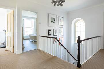The resplendent landing on the first floor.