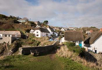 The historic fishing cove of Cadgwith is a hike down the coastal path or a short drive away. 