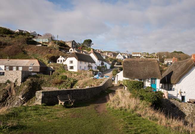 The historic fishing cove of Cadgwith is a hike down the coastal path or a short drive away. 