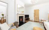 Sitting-room 1 is not only comfortable and gorgeous, it also has Sky TV and a log-burner to keep you toasty in cooler months.  - Thumbnail Image