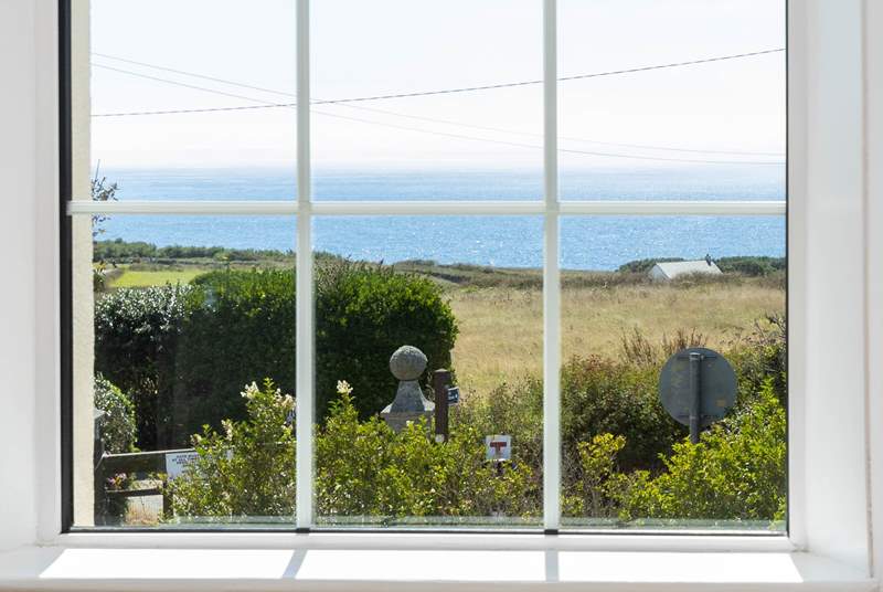 There are sea views from almost every window at Parc Brawse House.