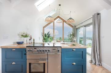 The wonderful kitchen is a dream to cook in.